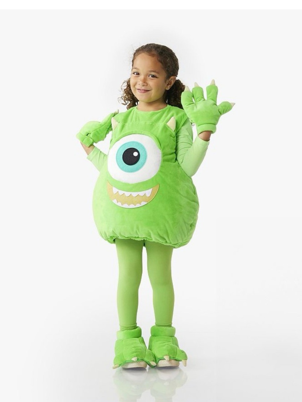 Pottery Barn Kids Monsters Inc. Mike Wazowski Halloween costume NWT size 4-6